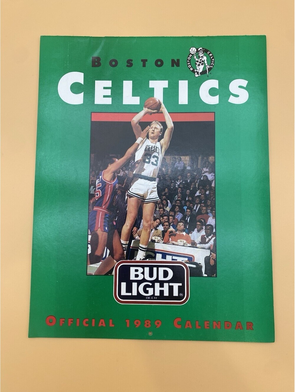 NBA Boston Celtics Official 1989 Calendar - Bud Light - No Writing